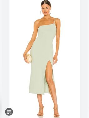 NWOT bec + bridge One‎ Shoulder Light Green Dress